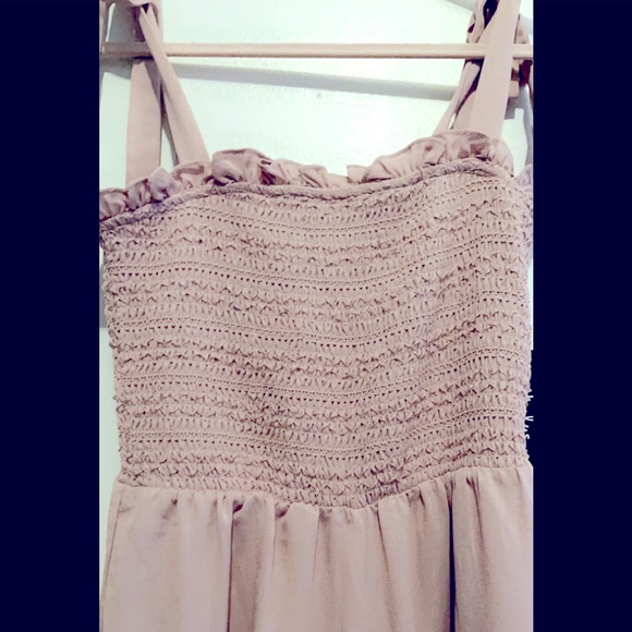 Lulus Blush Pink Wide Leg Jumpsuit with knot tie detailing on strap - Picture 3 of 4